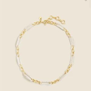 Jcrew Pavé crystal link necklace